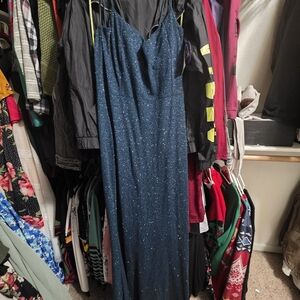 Windsor Midnight Blue Glitter Dress